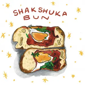 Shakshuka bun at Cafe Yaya